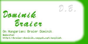 dominik braier business card